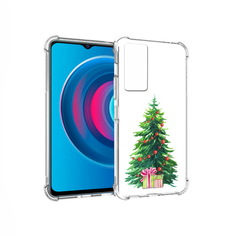 Чехол MyPads Tocco для Vivo Y74s Елка новогодняя с подарками акварель (PT224892.430.78)