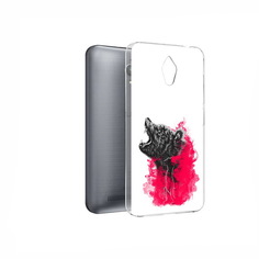 Чехол MyPads Tocco для Asus ZenFone Go (ZC500TG) медведь в дымке