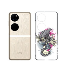Чехол MyPads Tocco для Huawei P50 нарисованный скелет на скейт борде (PT225999.71.512)
