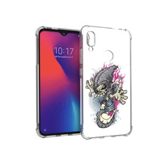 Чехол MyPads Tocco для Xiaomi Redmi Note 7 нарисованный скелет на скейт борде