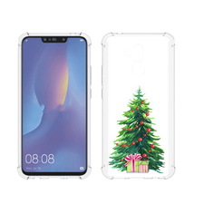 Чехол MyPads Tocco для Huawei Mate 20 Lite Елка новогодняя с подарками акварель