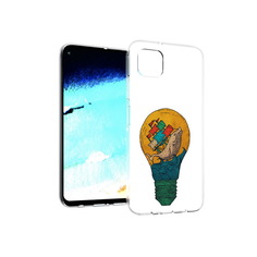 Чехол MyPads Tocco для Huawei Nova 6 SE кит в лампочке с парусами