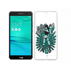 Чехол MyPads Tocco для Asus ZenFone Go (ZB690KG) нарисованная девушка в татуировках