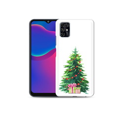 Чехол MyPads Tocco для ZTE Blade V2020 Smart Елка новогодняя с подарками акварель
