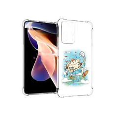 Чехол MyPads Tocco для Xiaomi Redmi Note 11 Pro Счастливый чемодан (PT224811.282.166)