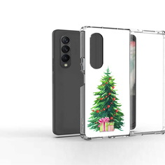 Чехол MyPads Tocco для Samsung Galaxy Z Fold2 Елка новогодняя с подарками акварель