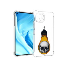 Чехол MyPads Tocco для Xiaomi Mi 11 Lite череп в лампочке (PT159462.256.676)