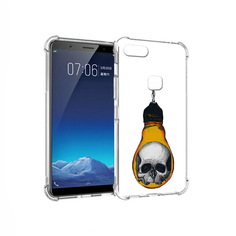Чехол MyPads Tocco для Vivo X20 череп в лампочке (PT108350.433.676)