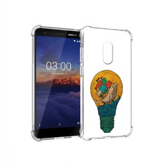 Чехол MyPads Tocco для Nokia 3.1 кит в лампочке с парусами (PT114125.119.387)