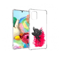 Чехол MyPads Tocco для Samsung Galaxy A71 медведь в дымке (PT226912.529.463)