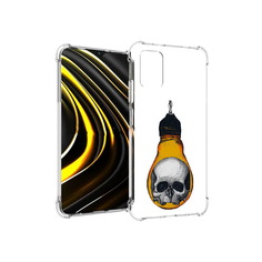 Чехол MyPads Tocco для Xiaomi Poco M3 череп в лампочке (PT156204.280.676)