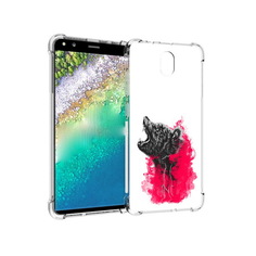 Чехол MyPads Tocco для Nokia C01 Plus медведь в дымке (PT161800.114.463)