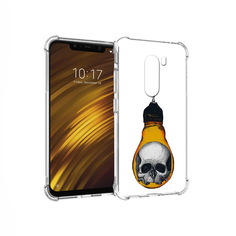 Чехол MyPads Tocco для Xiaomi Pocophone F1 череп в лампочке (PT116503.308.676)