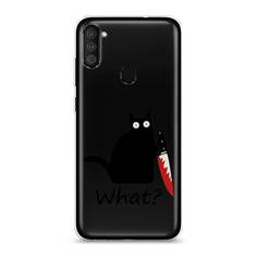 Чехол на Samsung Galaxy A11 "Котик с ножом" Case Place