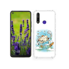 Чехол MyPads Tocco для Tecno Camon 12 Счастливый чемодан