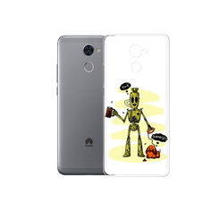 Чехол MyPads Tocco для Huawei Enjoy 7 Plus прикольный робот (PT74186.70.557)