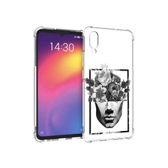 Чехол MyPads Tocco для Meizu Note 9 черно белая ваза в абстракции (PT134513.88.678)
