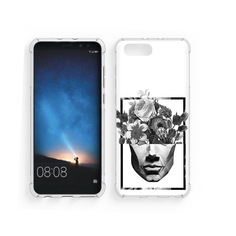 Чехол MyPads Tocco для Honor V10 черно белая ваза в абстракции (PT98539.62.678)