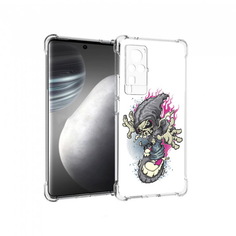 Чехол MyPads Tocco для Vivo X60 pro нарисованный скелет на скейт борде (PT226972.385.512)