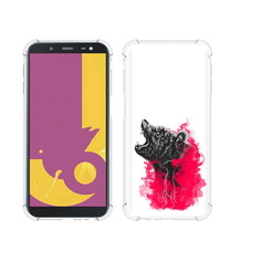 Чехол MyPads Tocco для Samsung Galaxy J6+ (2018) медведь в дымке (PT119175.557.463)