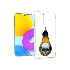 Чехол MyPads Tocco для Samsung Galaxy M52 5G череп в лампочке (PT226932.542.676)