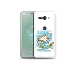 Чехол MyPads Tocco для Sony Xperia XZ2 Compact Счастливый чемодан