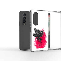 Чехол MyPads Tocco для Samsung Galaxy Z Fold2 медведь в дымке