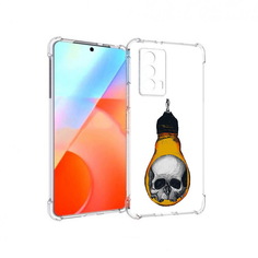 Чехол MyPads Tocco для Vivo iQOO Z5 череп в лампочке (PT226980.401.676)