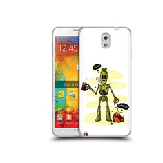 Чехол MyPads Tocco для Samsung Galaxy Note 3 прикольный робот