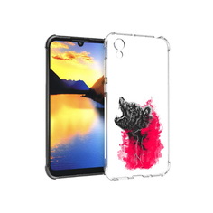 Чехол MyPads Tocco для Huawei Y5 медведь в дымке