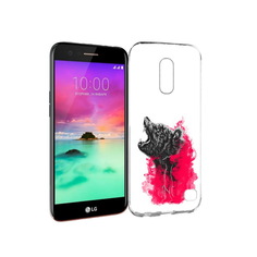 Чехол MyPads Tocco для LG K10 (2017) медведь в дымке (PT53386.73.463)