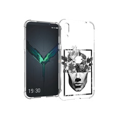 Чехол MyPads Tocco для Xiaomi Black Shark 2 черно белая ваза в абстракции
