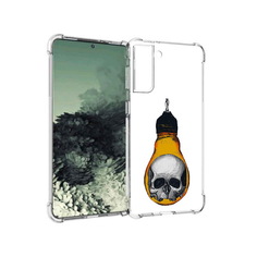 Чехол MyPads Tocco для Samsung Galaxy S21+ череп в лампочке (PT157355.533.676)
