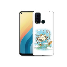 Чехол MyPads Tocco для Vivo Y30 Счастливый чемодан (PT149334.437.166)