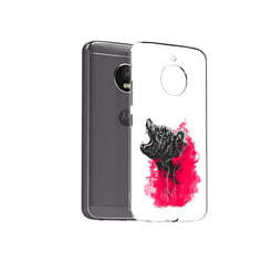 Чехол MyPads Tocco для Motorola Moto E4 Plus медведь в дымке (PT100001.341.463)