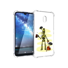 Чехол MyPads Tocco для Nokia 2.2 прикольный робот (PT134721.103.557)