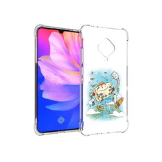 Чехол MyPads Tocco для Vivo V17 Счастливый чемодан (PT147343.378.166)