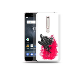 Чехол MyPads Tocco для Nokia 6 медведь в дымке