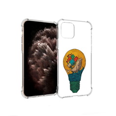 Чехол MyPads Tocco для Apple iPhone 11 Pro кит в лампочке с парусами
