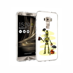 Чехол MyPads Tocco для Asus ZenFone 3 прикольный робот