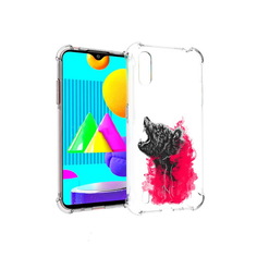 Чехол MyPads Tocco для Samsung Galaxy M01 медведь в дымке (PT151401.486.463)