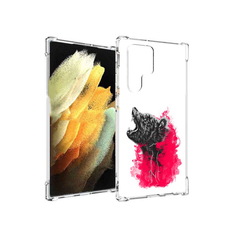 Чехол MyPads Tocco для Samsung Galaxy S22 Ultra медведь в дымке (PT172602.555.463)