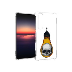 Чехол MyPads Tocco для Sony Xperia 1 III череп в лампочке (PT162368.229.676)
