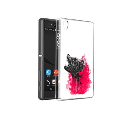 Чехол MyPads Tocco для Sony Xperia C6 медведь в дымке (PT28839.243.463)