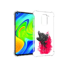 Чехол MyPads Tocco для Xiaomi Redmi Note 9 медведь в дымке (PT150805.258.463)