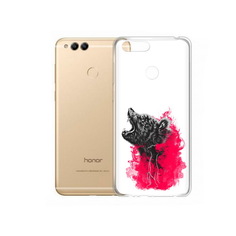 Чехол MyPads Tocco для Huawei 7X медведь в дымке (PT94112.65.463)