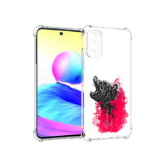 Чехол MyPads Tocco для Xiaomi Poco M3 Pro медведь в дымке