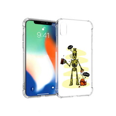 Чехол MyPads Tocco для Apple iPhone XS Max прикольный робот (PT117540.614.557)