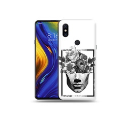 Чехол MyPads Tocco для Xiaomi Mi Mix 3 черно белая ваза в абстракции (PT119757.326.678)