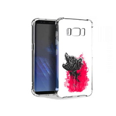 Чехол MyPads Tocco для Samsung Galaxy S8+ медведь в дымке